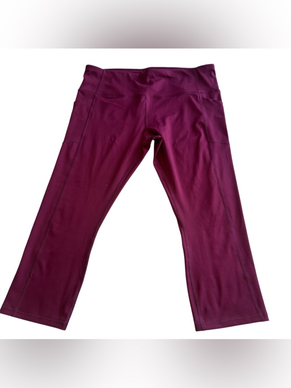 Avia women’s cropped leggings burgundy XL - Picture 1 of 5